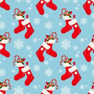 45" Christmas Stockings - Blue