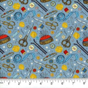 45" Sewing Notions Allover