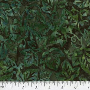 45" Premium Hand Stamped Batiks Ivy