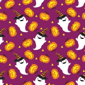 45" Ghost Witch Allover - Purple