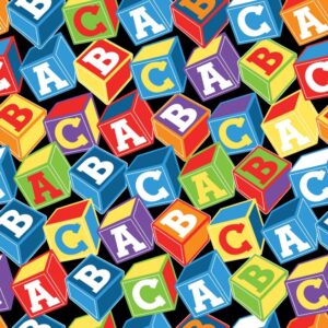 45" ABC Blocks Allover