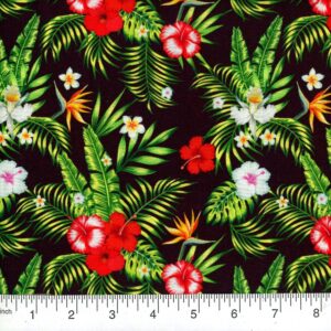 45" Hibiscus Allover