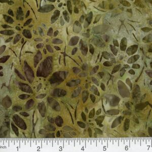 45" Premium Hand Stamped Batiks Floral Radiance