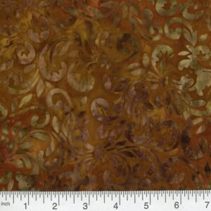 45" Premium Hand Stamped Batiks Flourish