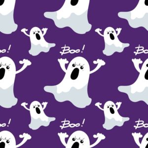 45" Boo! Allover - Purple