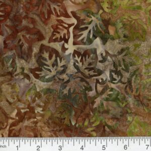 45" Premium Hand Stamped Batiks Ivy