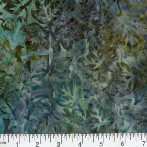 45" Premium Hand Stamped Batiks Ivy