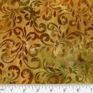 45" Premium Hand Stamped Batiks Flourish