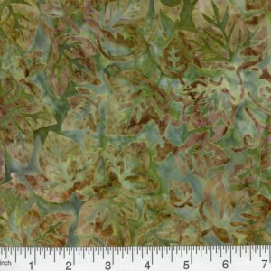45" Premium Hand Stamped Batiks Ivy