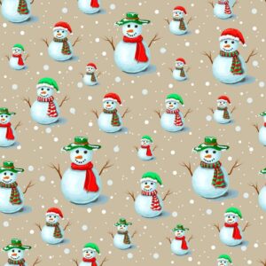 45" Happy Family Allover - Tan