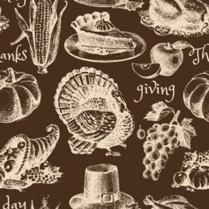 45" Thanksgiving Day - Brown