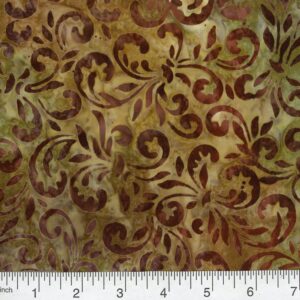 45" Premium Hand Stamped Batiks Flourish