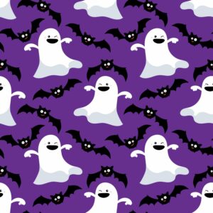 45" Ghostly Allover - Purple