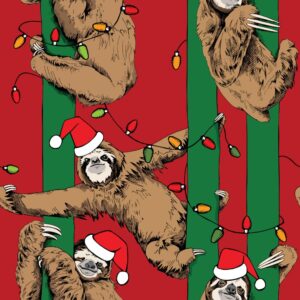 45" Christmas Sloth - Red