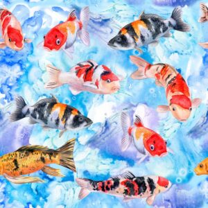 45" Koi Shuffle Allover