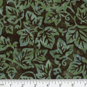 45" Premium Hand Stamped Batiks Ivy