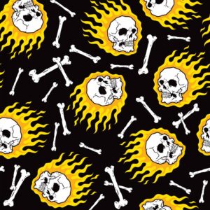 45" Skull Fire Allover