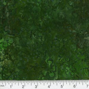 45" Premium Hand Stamped Batiks Wildflowers