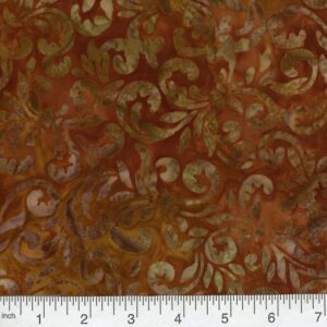 45" Premium Hand Stamped Batiks Flourish