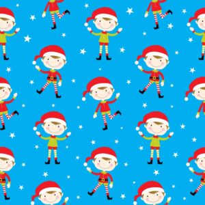 45" Skipping Elves - Blue