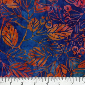45" Premium Hand Stamped Batiks Meadow Medley