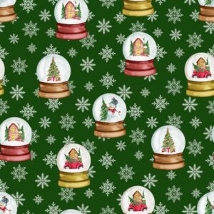 45" Christmas Snow Globe - Green