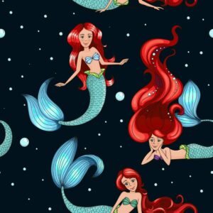 45" Mermaid Mix Allover