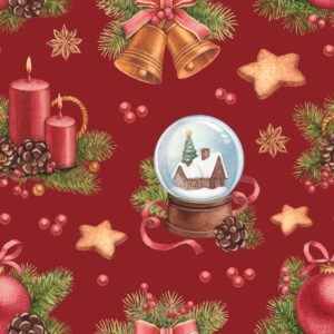 45" Christmas Spirit - Red