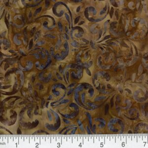 45" Premium Hand Stamped Batiks Flourish