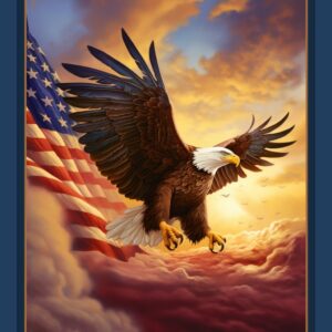 45" American Sunset Panel