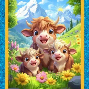 45" Happy Highlands Panel