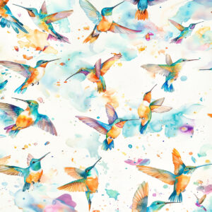 45" Watercolor Wings