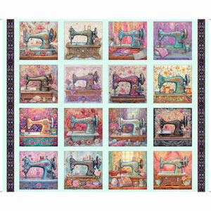 45" Quilting Treasures In Stitches Panel