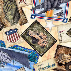 45" Quilting Treasures Patriot