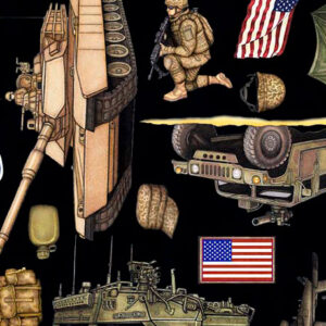 45" Quilting Treasures Patriot