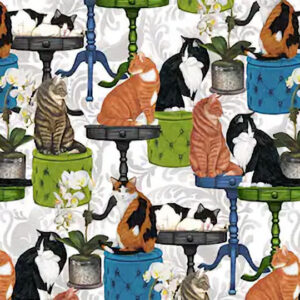 45" Blank Quilting Whiskers Among Petals