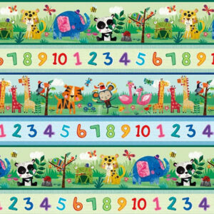 45" Blank Quilting Zoo Crew