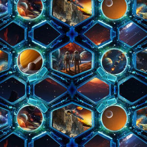 45" Blank Quilting Space Cadet