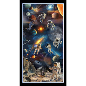 45" Blank Quilting Space Cadet 24" Panel