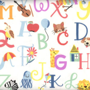 45" Flannel ABC Animals