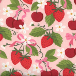 45" Flannel Berries and Cherries