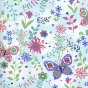 45" Flannel Blue Patterned Trap Butterfly