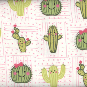 45" Flannel Cactus Smiling Friends