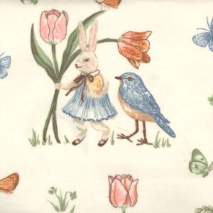45" Flannel Personified Rabbits
