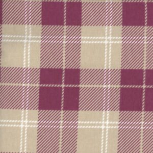 45" Flannel Purple Tan Plaid