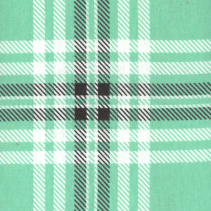 45" Flannel Teal And Black