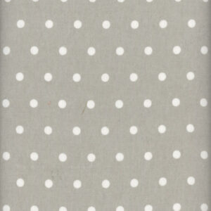 45" Flannel White Dot on Gray
