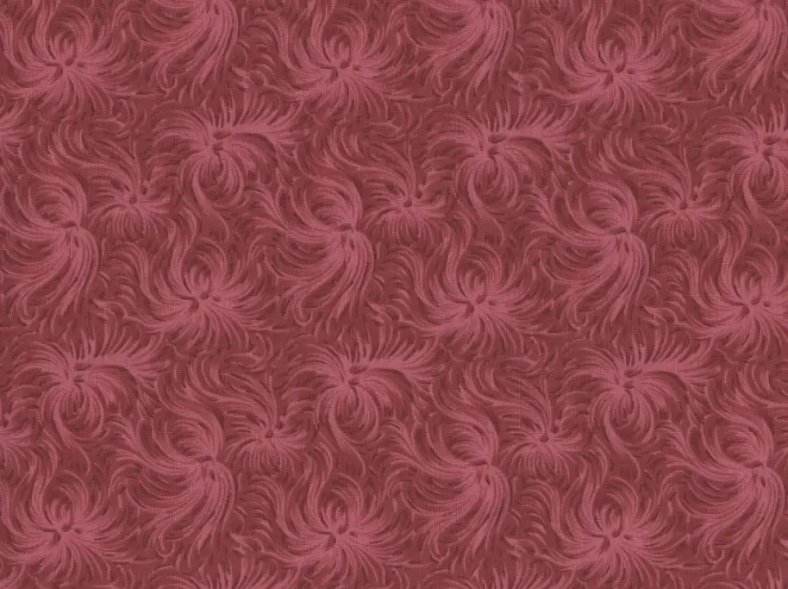Burgundy fabric.