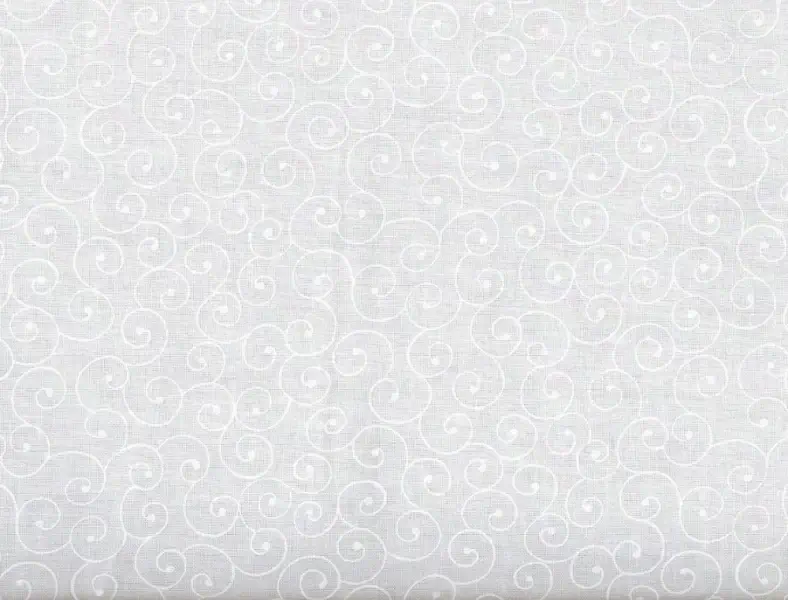 White on white fabric.