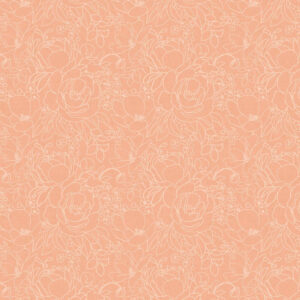 45" Cotton Prints Packed Floral Peach